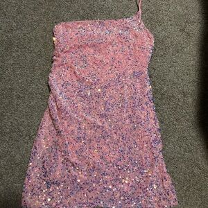 Lucy in the Sky Pink Sequin Dress